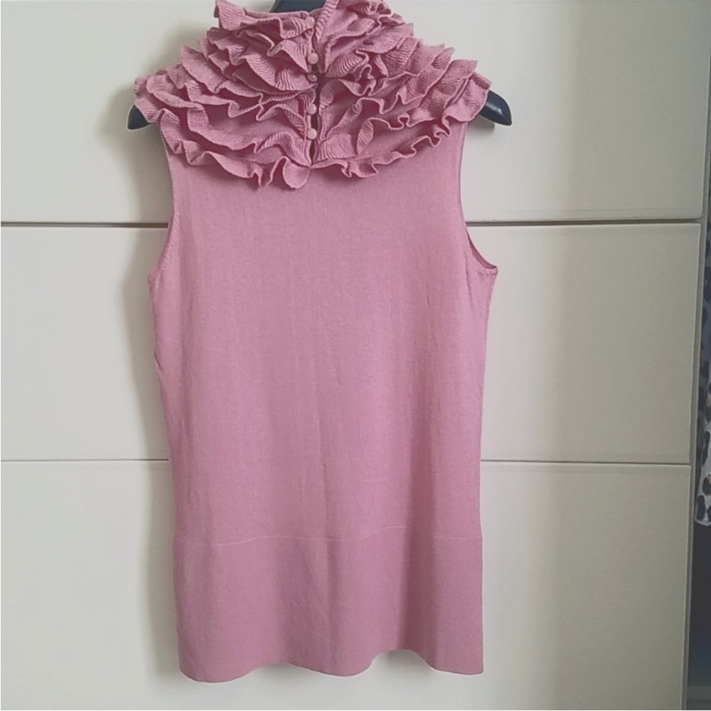 Magaschoni Ruffle Neck Sweater - Picture 3 of 10